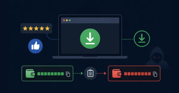 Crypto Clipper Campaign Abuses Fake Reviews, AI Narrators, and VirusTotal Comments