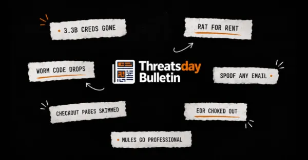 ThreatsDay Bulletin: Worm Code Leaked, AI Agent Phished, Claude Action Patch + 28 New Stories