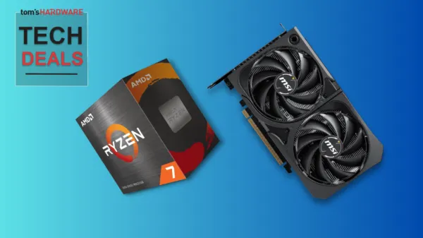AMD Ryzen 7 5800X and Nvidia RTX 5060 combo is only $439