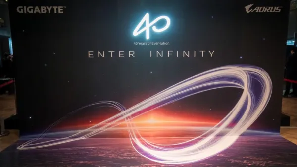 Gigabyte showcases new Infinity products for its 40th anniversary