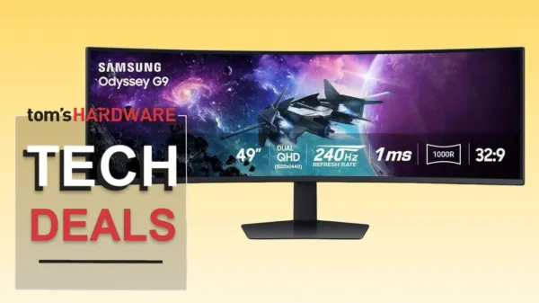 Samsung's 49-inch ultrawide Odyssey G9 gaming monitor dips to the lowest-ever...