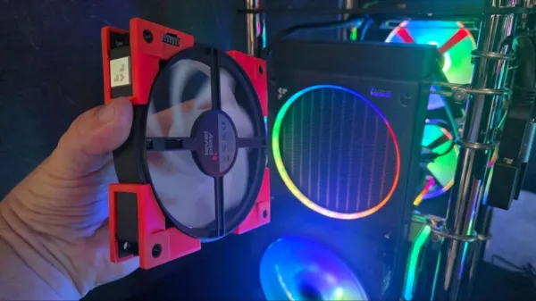 Levelplay shows off magnetically attached fans that are reversible, connect via...