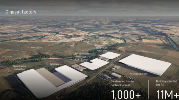 SpaceX unveils 11-million-square-foot Gigasat factory, a new manufacturing...