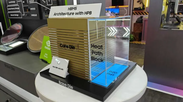 Samsung shows first HBM5 mockup with Heat Path Block cooling