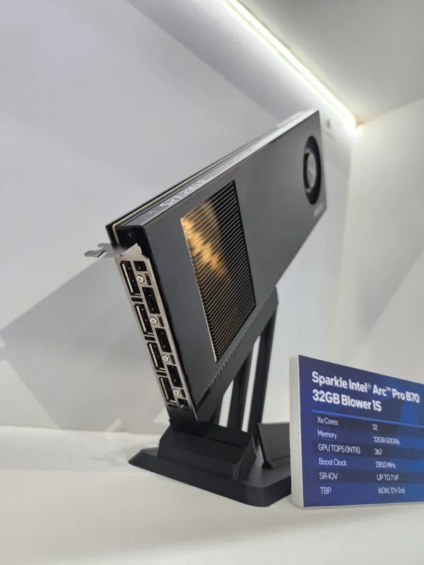 Sparkle Squeezes Intel’s 32 GB Arc Pro B70 Into A Single Slot, Unlocking 256 GB VRAM Workstations