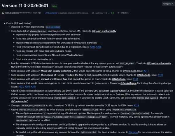 CachyOS Proton Can Now Download DLSS Files To Enable FSR 4 In More Linux Games