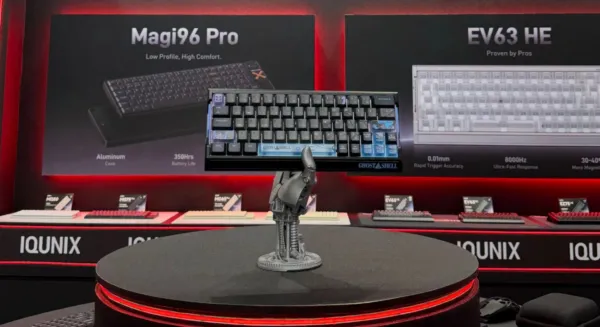 IQUNIX Launches “Ghost In The Shell” EV63 Edition And Showcases EC75 Hall Effect Keyboard