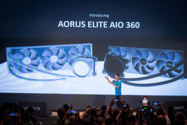 GIGABYTE Launches ‘AORUS ELITE’ Liquid Coolers, Plus A Case That Can Double As Your Monitor