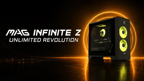 MSI’s MAG Infinite Z 8B Pairs RTX 5070 Ti With Silent Storm Cooling AI To Tame Heat In A Tiny Chassis