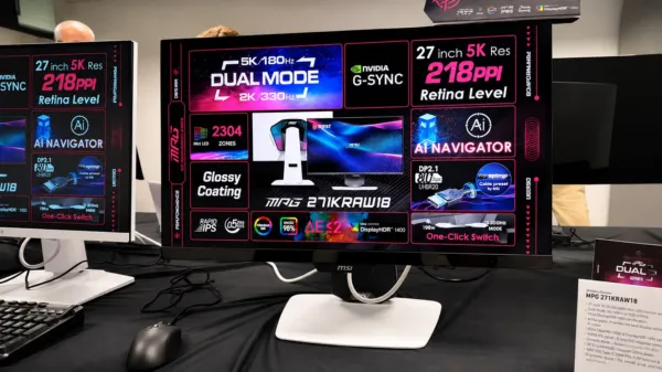 MSI Prepares World’s First Glossy 5K Mini LED Gaming Monitor MPG 271KRAW18, Featuring 2304 Dimming Zones