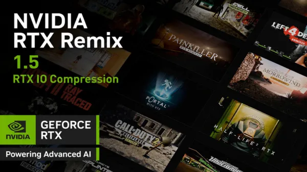 NVIDIA’s RTX Remix 1.5 Shrinks Half-Life 2 RTX From 80GB to 50GB, as RTX IO Compression Slashes Game Sizes 37.5%