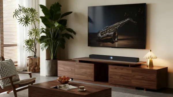 WiiM's first soundbar has a touchscreen display and Dolby Atmos